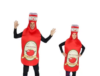 Cosplay Potravín Kečup Kostým Pre Dospelých A Deti