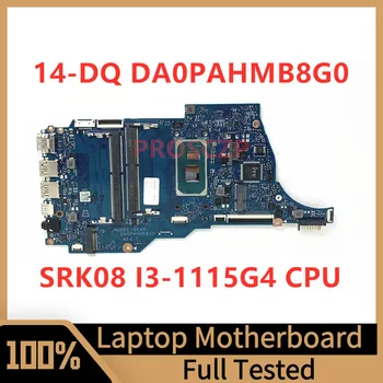 DA0PAHMB8G0 Doske Pre HP Pavilion 14-DQ Notebook Doska S SRK08 I3-1115G4 CPU 100% Plne Testované Dobre funguje