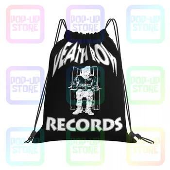 Death Row Records Logo Šnúrkou Tašky Telocvični Taška Vintage Art Print Športový Štýl Oblečenie, Batohy
