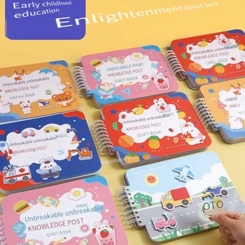 Detí Raného Vzdelávania Osvietenie Zvierat Kognitívne Učebné Pomôcky, detské Ručné Vzdelávacie Hračky Vložiť Knihu