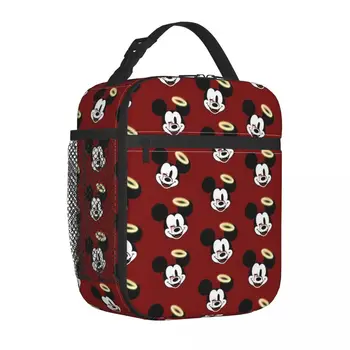 Disney Mickey Mouse Izolované Obed Taška S Vysokou Kapacitou Cartoon Opakovane Thermal Bag Lunch Box Tote College Cestovné Muži Ženy