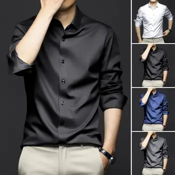 Dlhý Rukáv Košele Pre Mužov Oblečenie 2023 Business Formálne Oblečenie Camisa Sociálne Masculina Slim Fit Košieľka Homme
