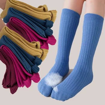 Dámske Dlhé Ponožky Módne Bavlna Priedušná Jeseň Zima Farbou Športové Ponožky Dievčatá Bežné Jednoduché Retro Obyčajný Pohodlné