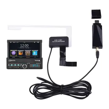 Externé DAB Rádio Prijímač, Auto Anténa USB Prenosný Adaptér S Silný Signál Prijíma Funkcia Plug And Play pre auto autá