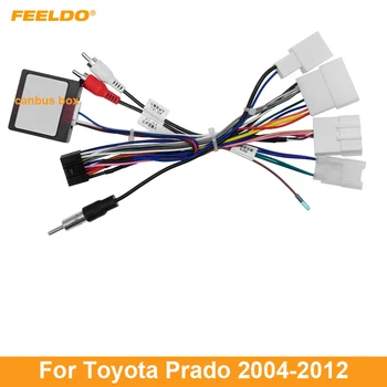 FEELDO Auto Stereo 16pin Elektroinštalácie Postroj Pre Toyota Prado/Sienna/Sequoia/Tundra/RX330/RX300 Audio Adaptér Drôt