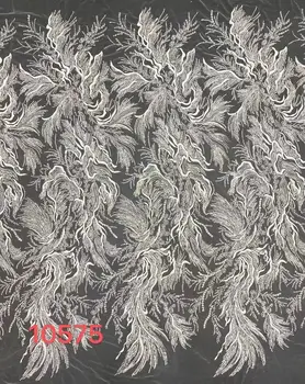 Francúzsky Tylu Čipky Textílie SYJ-1306726 Afriky Vysoká Kvalita Flitrami korálky Čistý Čipky Textílie Pre Ženy, Svadobné Party Šaty
