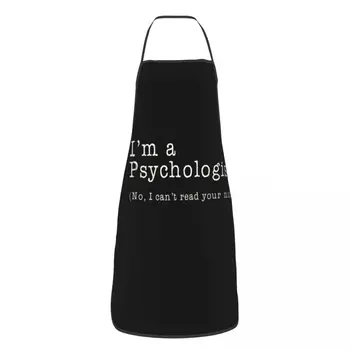 Funny som Psychológ, Nie, ja nemôžem Čítať Vašu Myseľ Zástera s Náprsenkou Kuchyne Šéfkuchára Školský Psychológ Tablier Kuchyňu na Varenie, Pečenie