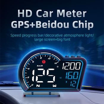 G16, ansel Auto HUD Displej GPS Head Up Display Auto Ručička Tachometra Km/h, MPH Hodiny prekročenia rýchlosti Bezpečnostný Alarm Auto Elektronického Príslušenstva