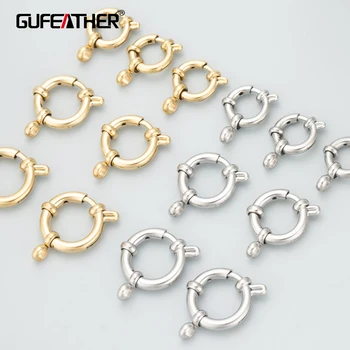 GUFEATHER MC39,šperky, doplnky,316L nerezovej ocele,niklu zadarmo,ručne vyrobené,prívesky,šperky robiť,spona háčiky,4pcs/veľa