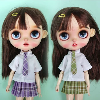 H01-A013 deti handmade hračky 1/6 ob24 azone blyth bábiky oblečenie nové fialová Čínskych študentov školy jednotný súbor
