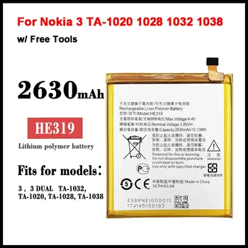  HE319 2650mAh Batérie Pre Nokia TA 3-1020 1028 1032 1038 Lítium-Polymérové Batérie + Nástroje