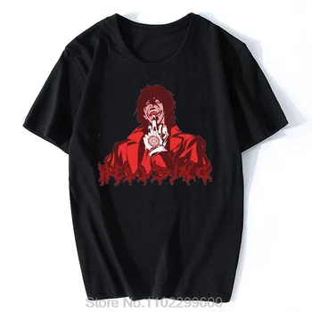 Hellsing Alucard Manga Book Tričko Hot Anime T-Shirt Lete Bavlna Nové Anime Streetwear Hip Hop Tlač Tees