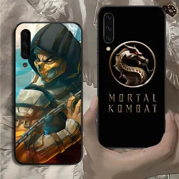 Hra Mortal Kombat Telefón Puzdro Pre Samsung Poznámku 9 10 20 Plus Pro Ultra J5 J6 J7 J8 Mäkké Čierny Kryt Telefónu
