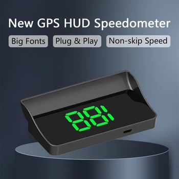 HUD GPS Head Up Display Rýchlomer počítadlo kilometrov Auto Digitálna Rýchlosť Univerzálny Head-Up Displej USB Kábel Pre autá Autobusy Nákladné automobily