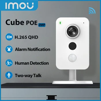 Imou Kamery Kocka PoE 2MP Krytý Baby Monitor Doma Dva-spôsob, ako Hovoriť o Ľudských Detekcie Build-in Mic CCTV Mini Kamera