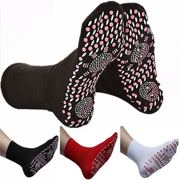 Ja Vyhrievané Ponožky samovoľne sa zahrievajúce Magnetické Ponožky pre Ženy, Mužov Tour magnetoterapia Poschodí Ponožky Zimné Teplá Masáž Ponožky Pression