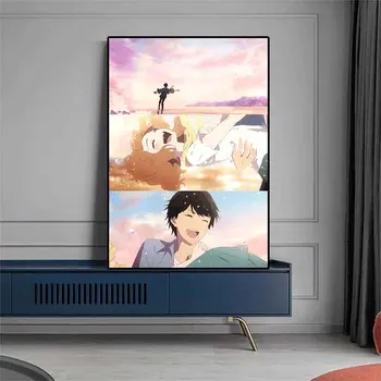 Japonský Hot Anime josee tiger ryby horimiya TV Série Art Izba Dekorácie Plátno Plagáty Estetika Obývacia Obrázok