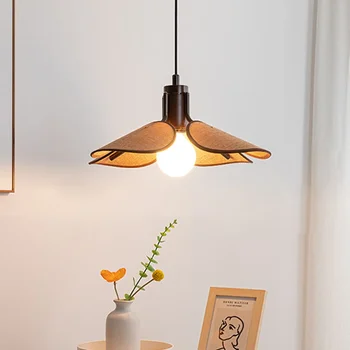 Japonský Textílie Luster Hoom Dekor Jedálenský Stôl Prívesok Svetlo, LED Osvetlenie pre Obývacej Izby, Spálne, Žiarovka E27 Vnútorné Zariadenie