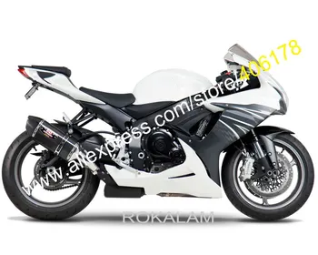 K11 Pre Suzuki GSXR600 GXS-R 600 GSXR 600 750 2011 2012 2015 2016 2019 GSXR750 Čierna Biela Kapotáže Kit (Vstrekovanie)