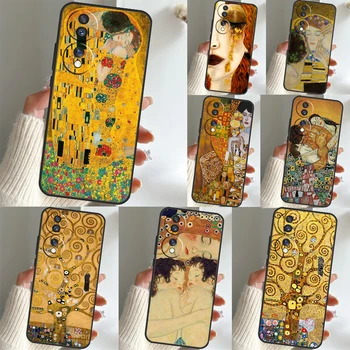 Kiss Gustav Klimt Prípade Huawei P Smart 2019 Nova 5T P20 P30 P40 Lite P50 Pro Česť X7 X8 X9a 50 70 Coque