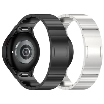 Kliknite na tlačidlo Easy-Fit Titán Kovový Remienok pre Samsung Galaxy Sledovať 6 4 5 Pro 40 mm 44 mm Watch6 4 Classic 43mm 47mm Mužov Band Náramok
