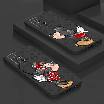 Kryt Coque Brnenie Black Soft Disney Mickey Minnie Roztomilý Prípade pre LG K51s K41s K50s G7 K61 K52 G8 ThinQ K50 G6 K42 Q61 K71 G8