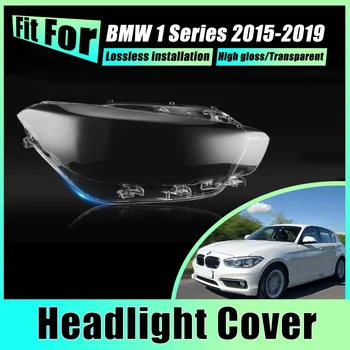 Kryty svetlometov Pre BMW 1 Series 2015-2019 2016 2x Vedúci Svetlo Čiapky Len Predné Hmlové Transparentné Tienidlo Svetlomet Auto Príslušenstvo