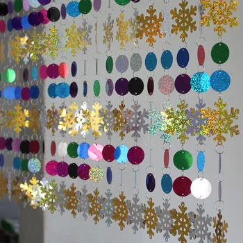 Laser Snowflake Flitrami Zavesenie Ozdoby na Vianočný Strom Dekorácie Prívesky Slávnostné strany Nákupného centra layout