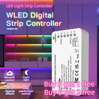 LED Svetelné Pásy Radiča APP Control 100 Dynamické Osvetlenie Režimy GLEDOPTO WLED 5-24V WS2812B WS2811 SK6812 TM1814 WS2813 WS281