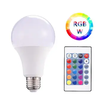 LED Svietidlo 3W 5W 10W 15W E27 RGB LED Žiarovka Stmievateľné Ampoule LED Smart Svetlá Pre Domáce Dovolenku Dekorácie S Diaľkovým ovládaním Svetla