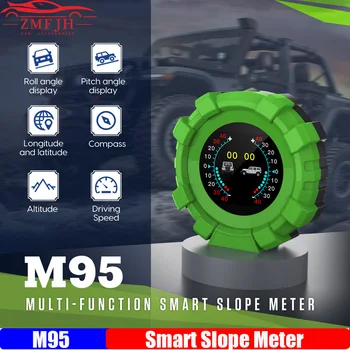 M95 HUD Auto 4x4 Inclinometer Smart Svahu Meter Uhol, Rýchlosť, Satelit Čas GPS Off-road Vozidla Príslušenstvo Multifunkčné Meter