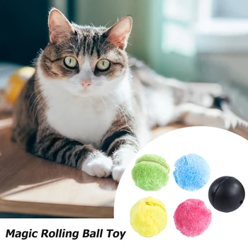 Magic Roller Loptu Aktivácia Automatického Loptu Pes, Mačka Interaktívne Zábavné Žuť Plyšové Elektrické Rolling Loptu Psa Cat Hračka