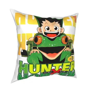 Manga Kryt Štvorcový Vankúš Japonskom Anime Hunter x Hunter Gon Vankúše Tvorivé Dekoratívne Pillowcover pre Auto 45x45cm