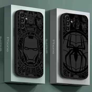 Marvel Iron Man Sqiderman obal pre Samsung Galaxy A50 A01 A02 A30 A10s A02s A10 A03s A70 A90 A40 A20 A20s A03 Core A10e Kryt