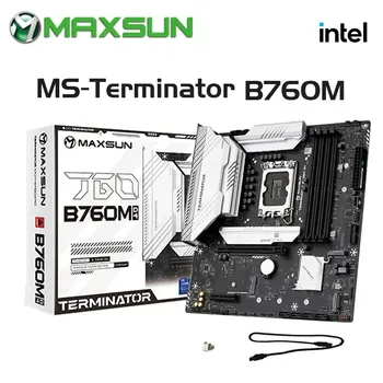 MAXSUN B760M Doske LGA1700 DDR4 128 GB Podporuje Intel 14. 13. 12. CPU (12400F/13400F/13600) Stolný Počítač Komponentov