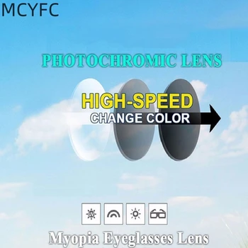 MCYFC 1.56 1.61 Photochromic Progresívne Multi-focal Počítač Čítanie Okuliare, Šošovky pre Vidieť Ďaleko a Blízko Farebné Šošovky na Oku