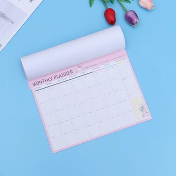 Mesačný Plánovač A4 Dekoratívne Organizátor Kalendár Plán Notebook Candy Týždenný Denný Plánovač Memo Pad(Náhodné Farby)