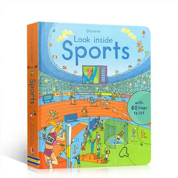 MiluMilu Usborne Pozrieť Dovnútra Športové Priestor Buku Detí Osvietenie Encyklopédia