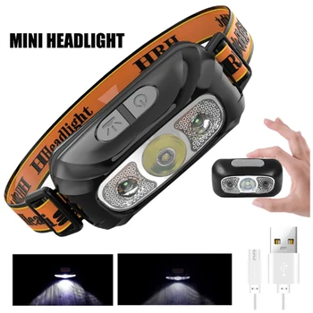 Mini COB LED Prenosné Svetlomet USB Nabíjateľné Svetlometu s vstavanú Batériu, Outdoor Camping, Rybárčenie tiesňové Vyhľadávanie Svietidla
