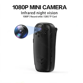 Mini Kamera HD 1080P Presadzovania Práva Záznamník Polícia Prenosné Telo Fotoaparátu Stretnutie Vonkajšie Športové Video Záznam Malé Videokamery