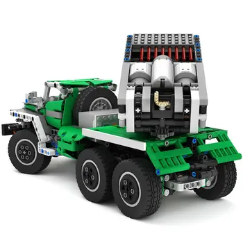 MOC Inžinierstva Vozidla Päť Malých Žeriav Bager Truck Prepravca Stavebné Bloky 2-polohová Traktor a Snehu-Mobile-noPF Bloky