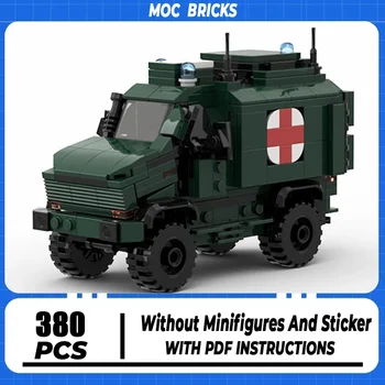 Moc Tehly Vojenské Model Dingo 2 Obrnené Ambulancie Technológie Modulárny Bloky Hračky Pre DIY Montáž Tehla Dovolenku Dary