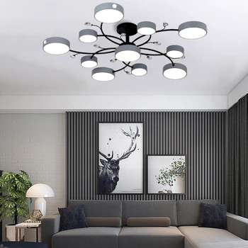 Moderná Obývacia Izba, Stropný Luster Štúdia LED Osvetlenie Spálne Akryl Lampa Villa Stropné svietidlo Hotelovej Reštaurácii Lustre