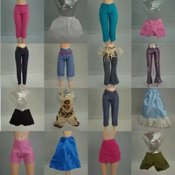 Multi-štýly Bábika Elegantné Oblečenie Móda 10 Štýlov Bábika Nohavice, Sukne Nosia Bežné DIY Príslušenstvo