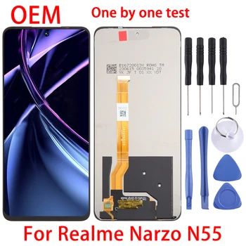 Na Realme Narzo N55 OEM LCD Displej S Digitalizátorom. Plný Montáž
