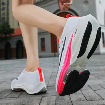 Najnovšie maratón bežecká obuv pre mužov vzduchovom vankúši priedušná tlmenie nárazov topánky ultra-light vonkajšie jogging tenisky