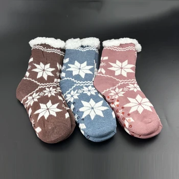 Načechraný Črievičku Ponožky Ženy spanie Zime Teplé Domáce Vnútorné Podlahy Mäkké Ženské Vianočné Non Slip Grip, Pohodlný Tepelne Fuzzy Ponožka