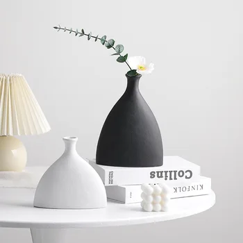 Nordic Keramické Suché Kvetinové Vázy Tvorivé Vody-zvýšené Kvet Usporiadanie Obývacia Izba Stôl Dekorácie, Kvetinová Výzdoba Keramiky
