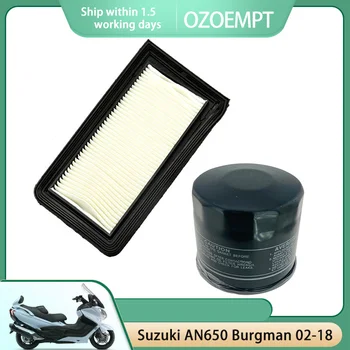 OZOEMPT Motocykel Air & Olej Filter Nastavený Vzťahujú na Suzuki Skúter AN650 Burgman 02-18