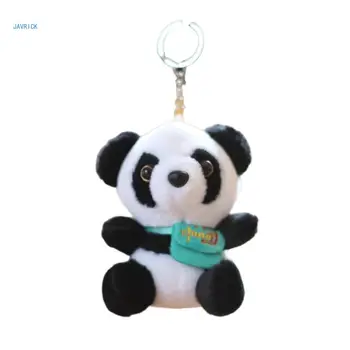 Panda Kúzlo Keychains Cartoon Mini Plyšové Zviera Keyring Pár Keyholder
